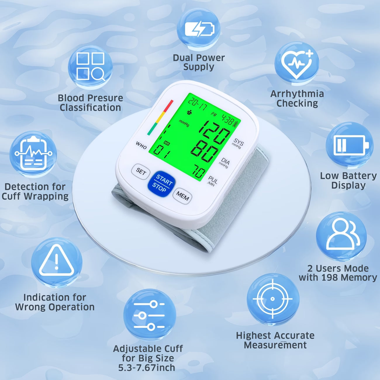 PulseGuard™ Pro Blood Pressure Monitor
