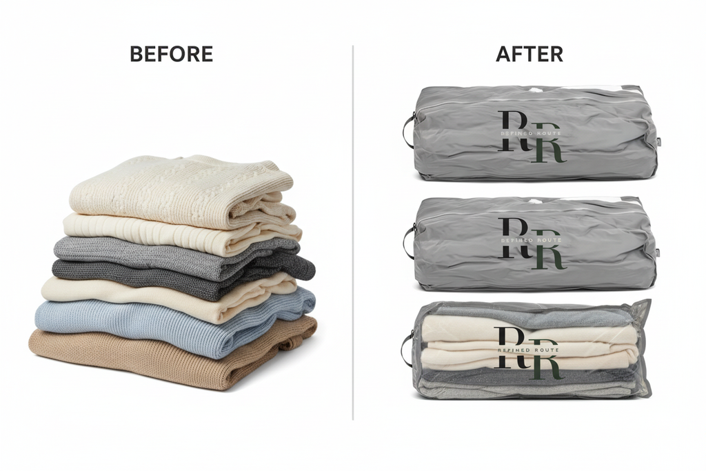 Before/after comparison