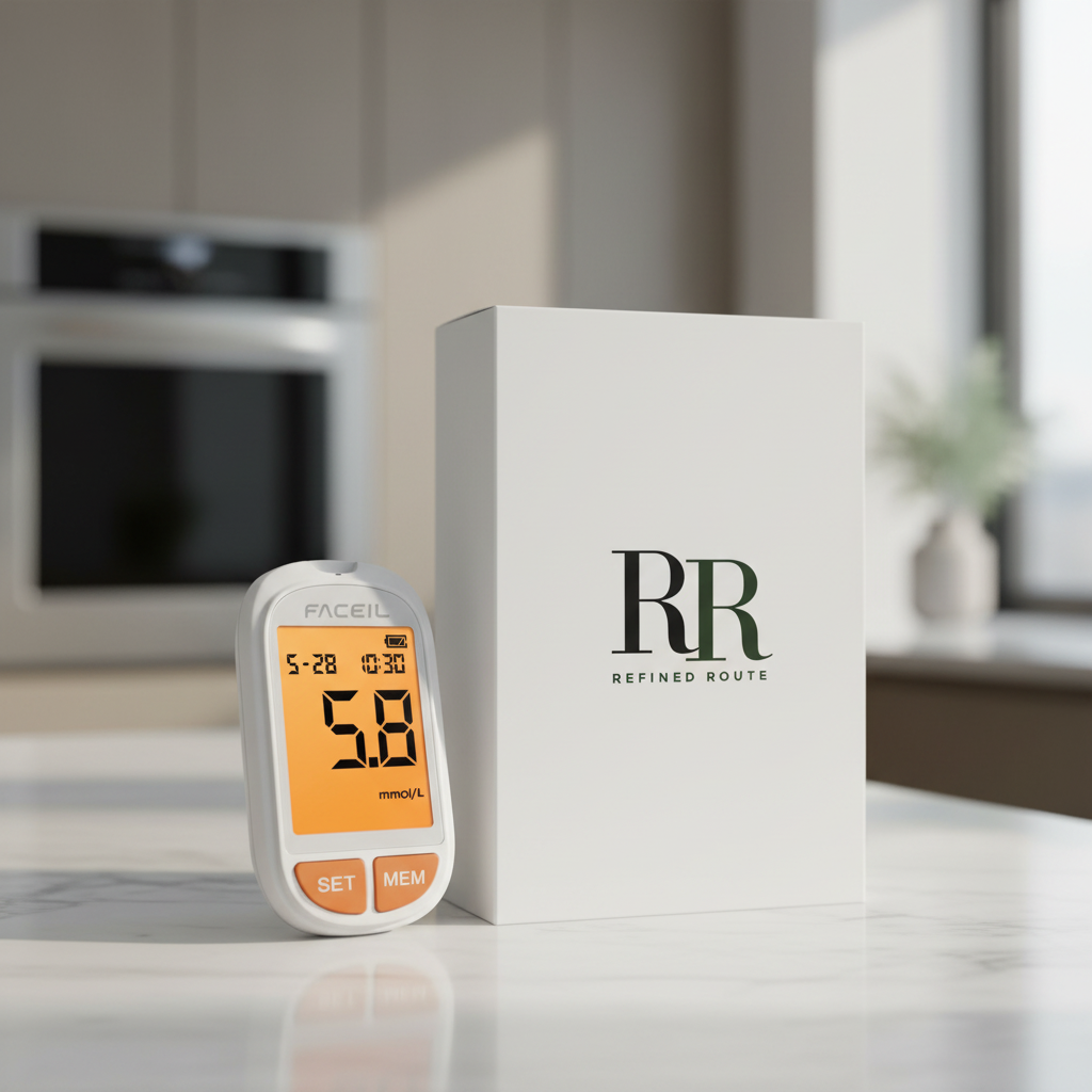 Glucose Monitor - Refined Route Kitchen Scene